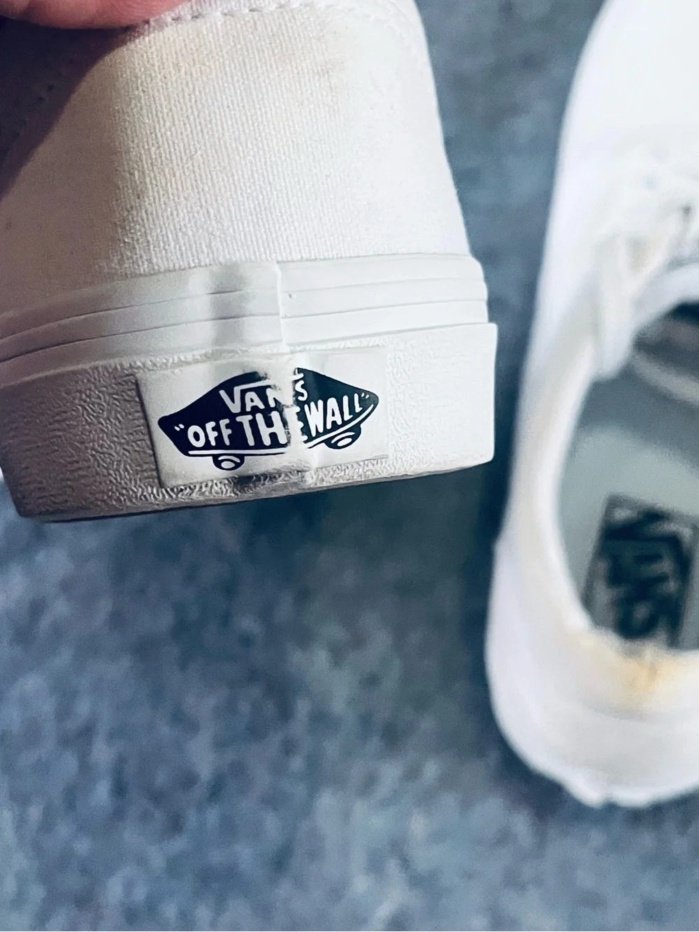 Vans White Canvas Boat Shoes